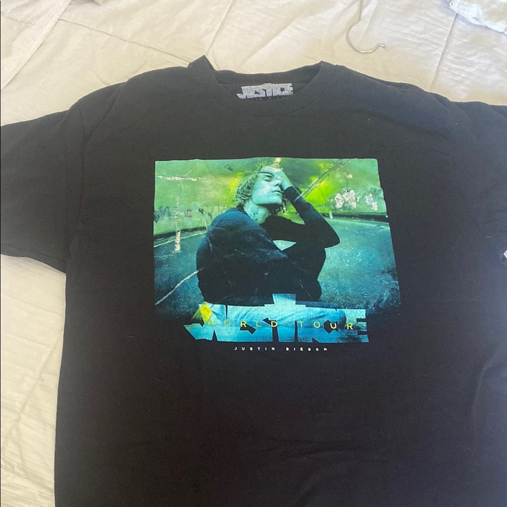 Justin Bieber Black Graphic T-Shirt